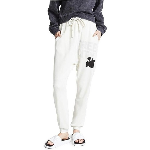 Free City Pants - Freecity SuperFluff Lux OG Creamy Yumm Drawstring Sweatpants Womens Sz MED New